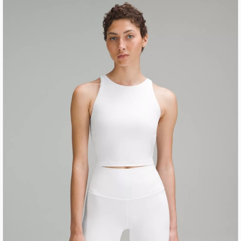 NWT Lululemon align high neck tank 10 white